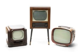 THE RADIO CLUB HOUSE: VARIOUS VINTAGE TELEVISIONS, c. 1940s/50s, including Bush type TV22 Bakelite