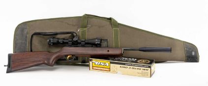 THE SHOOTING CLUB HOUSE: BSA .22 AIR RIFLE, serial no. SS36757, in BSA Guns carry holdall,