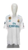 THE FOOTBALL CLUB HOUSE: SIGNED MARCELO REAL MADRID SHIRT, Adidas Climacool shirt with no. 12 on,
