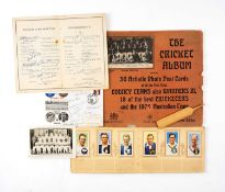 THE CRICKET CLUB HOUSE: CRICKET EPHEMERA, to include 'The Cricket Album, 36 Artistic Photo Post
