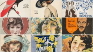 THE MUSIC CLUB HOUSE: VINTAGE FRAMED SHEET MUSIC BOOKLET COVERS, to include Bing Crosby 'Pennies