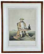 THE CRICKET CLUB HOUSE: After Thomas Henwood, lithograph - 'The Scorer' or The Late Mr William