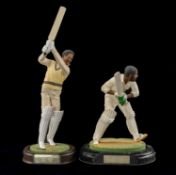 THE CRICKET CLUB HOUSE: ENDURANCE LTD PAINTED RESIN FIGURES, depicting West Indian batsmen Sir Viv