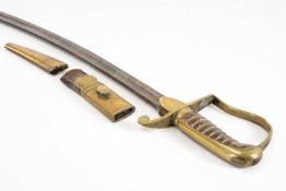 THE MILITARY CLUB HOUSE: BRITISH 1796 PATTERN LIGHT CAVALRY SABRE, plain languets, leather grip,