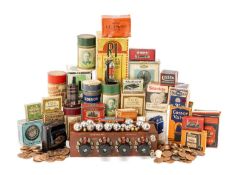 THE ARCADE CLUB HOUSE: COLLECTION OF COMPONENT PARTS FOR EARLY PINBALL & RADIO ETC., including