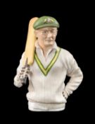 THE CRICKET CLUB HOUSE: LIMITED EDITION (121/750) BRONTE PORCELAIN CANDLE SNUFFER, Sir Don