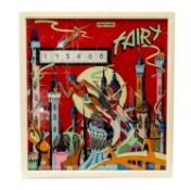 THE ARCADE CLUB HOUSE: BOXED FRAMED BACK PANEL FROM A PINBALL MACHINE, entitled 'Fairy',