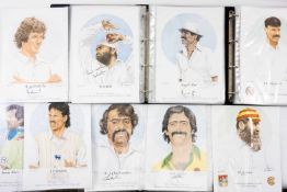 THE CRICKET CLUB HOUSE: TWO 'THE OWZTHAT PORTFOLIO' FOLDERS, containing artist's prints of
