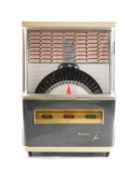 THE MUSIC CLUB HOUSE: GERMAN ELTEC-CONTINA F100 WALL-MOUNT JUKEBOX, 100 track menu above vertical