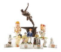 THE CRICKET CLUB HOUSE: ASSORTED CHINA & OTHER COLLECTABLES, including John Hassall bisque batsman