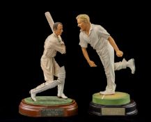 THE CRICKET CLUB HOUSE: ENDURANCE LTD PAINTED RESIN FIGURES, depicting Australian cricketers Sir