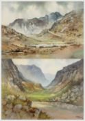 ‡ G.V. GADD (1928-2011) watercolour - entitled verso, 'Llanberis Pass, N. Wales', signed
