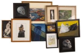 ‡ PHILIP MUIRDEN (1932-2023) mixed media - collection of eleven painting of various subjects