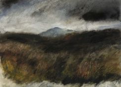 PAT CLARKE (1940-2013) watercolour on paper - Eryri (Snowdonia) landscape, signed in pencil