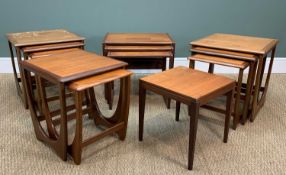 ASSORTED MID-CENTURY G-PLAN TABLE NESTS including, one nest model 3556, three sets of 'Astro'