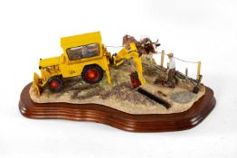 BORDER FINE ARTS MODEL limited edition (1736/1750) - entitled ‘Laying the Clay’, inscribed ‘Ayres’