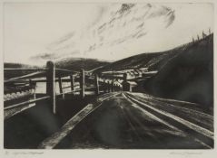 ‡ DAVID CARPANINI (b.1946) limited edition (3/20) etching - entitled verso, 'High Street