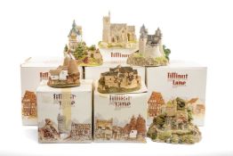 LILLIPUT LANE MODELS including Castle Coch, St. Lawrence Church, Convent in the Wood, Secret Garden