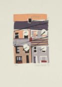 ‡ SARAH HOPKINS (b.1966) limited edition (5/15) colour lithograph - entitled 'Terrace', signed
