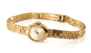 9CT GOLD REGENCY LADIES' WRISTWATCH, 9ct gold bracelet, 16.7gms