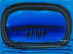 PRUDENCE WALTERS (b.1949) large mixed media - abstract, signed, 56 x 76cms