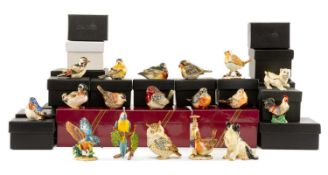 COLLECTION OF ENAMELLED TRINKET BOXES, three from The Leonardo Collection 'Crystal Delights'