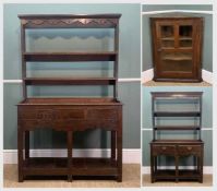 ASSORTED FURNITURE including, two small oak dressers, 163.5 (h) x 97 (w) x 36.6cms (d)