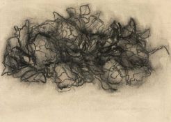 ‡ MICHAEL CROWTHER (b.1946) charcoal on paper - entitled verso 'Flowers' on Martin Tinney Gallery