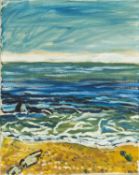 ‡ JOHN BRATBY RA (British, 1928-1992) oil on canvas - entitled verso 'Sunset' on gallery label,