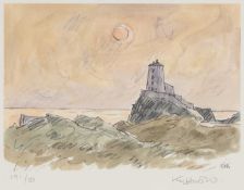 ‡ SIR KYFFIN WILLIAMS RA (Welsh 1918-2006) limited edition (191/750) coloured print - Llanddwyn