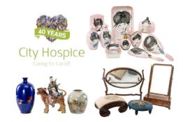 CHARITY LOT BENEFITING CITY HOSPICE comprising assorted items generously donated by our clients