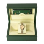 ROLEX LADIES' DATEJUST BRACELET WATCH, c. 2008, ref. 179173, cal. 2235 automatic movement, gilt
