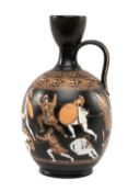19TH C. SAMUEL ALCOCK PORCELANEOUS LEKYTHOS, c.1860, base with comprehensive printed mark
