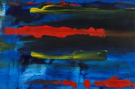 PRUDENCE WALTERS (b.1949) watercolour & acrylic - abstract, signed, 35.5 x 54cms