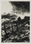 ‡ DAVID CARPANINI (b. 1946) limited edition (artist's proof) etching - entitled verso 'First Snow'