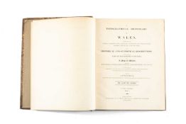 LEWIS (SAMUEL) Topographical Dictionary of Wales.., London 1833, half calf marbled paper covers