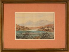 THOMAS PRYTHERCH (1864-1926) watercolour - 'Snowden from Capel Curig', signed and dated 1912