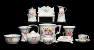 SELECTION OF ROYAL CROWN DERBY 'DERBY POSIES' MINIATURES including, tea pot, cup & saucer