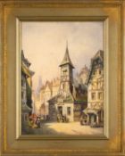 CHARLES JAMES KEATS (1856-1900) watercolour - Bruges, signed, 38 x 28cms