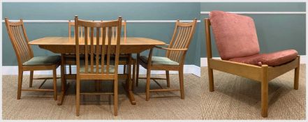 LATE 90'S ERCOL DINING SUITE, comprising Windsor Medium extending dining table 1157