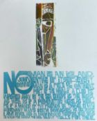 ‡ PAUL PETER PIECH (American-Welsh 1920-1996) limited edition (19/25) woodcut print - quote