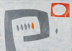 ‡ OLIVER GAIGER (b.1972) acrylic on paper - entitled verso 'Outsider'