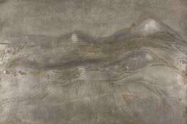 ‡ TERRY JONES (1938-1992) steel engraving plate - mountainous landscape scene