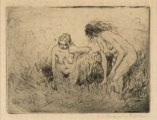 ‡ AUGUSTUS EDWIN JOHN RA (1878-1961) etching - entitled verso 'The Brook'