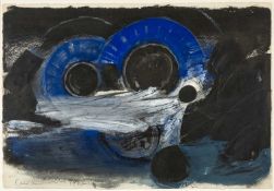 ‡ CERI RICHARDS CBE (1903-1971) mixed media on paper - entitled verso 'La Cathedrale Engloutie'