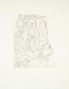 ‡ CERI RICHARDS CBE (1903-1971) limited edition (1/150) copper engraving – ‘Arthur and Guinevere’