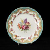 NANTGARW CABINET PLATE circa 1818-20, London-decorated probably in the Sims workshop