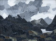 ‡ SIR KYFFIN WILLIAMS RA (1918-2006) oil on canvas - entitled verso 'Llyn Ogwen', signed verso, 31 x