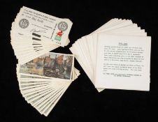 SPECIMEN WELSH BANKNOTES: 63 TEN-SHILLING NOTES, with red dragon & abacus below '10 Swllt'