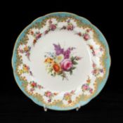 NANTGARW CABINET PLATE circa 1818-20, London-decorated probably in the Sims workshop